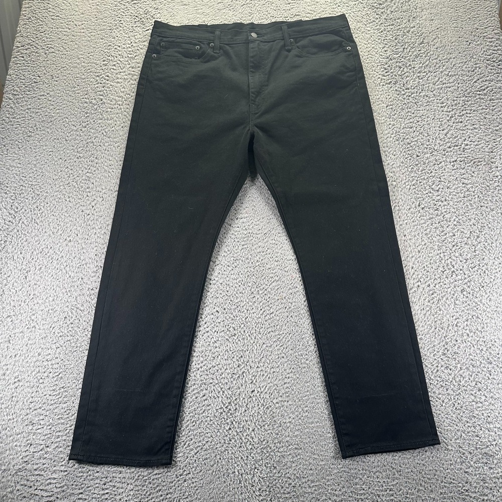 Levis 522 Jeans Men's 38x30 Black‎ Cotton Denim Straight Leg Workwear Stretch